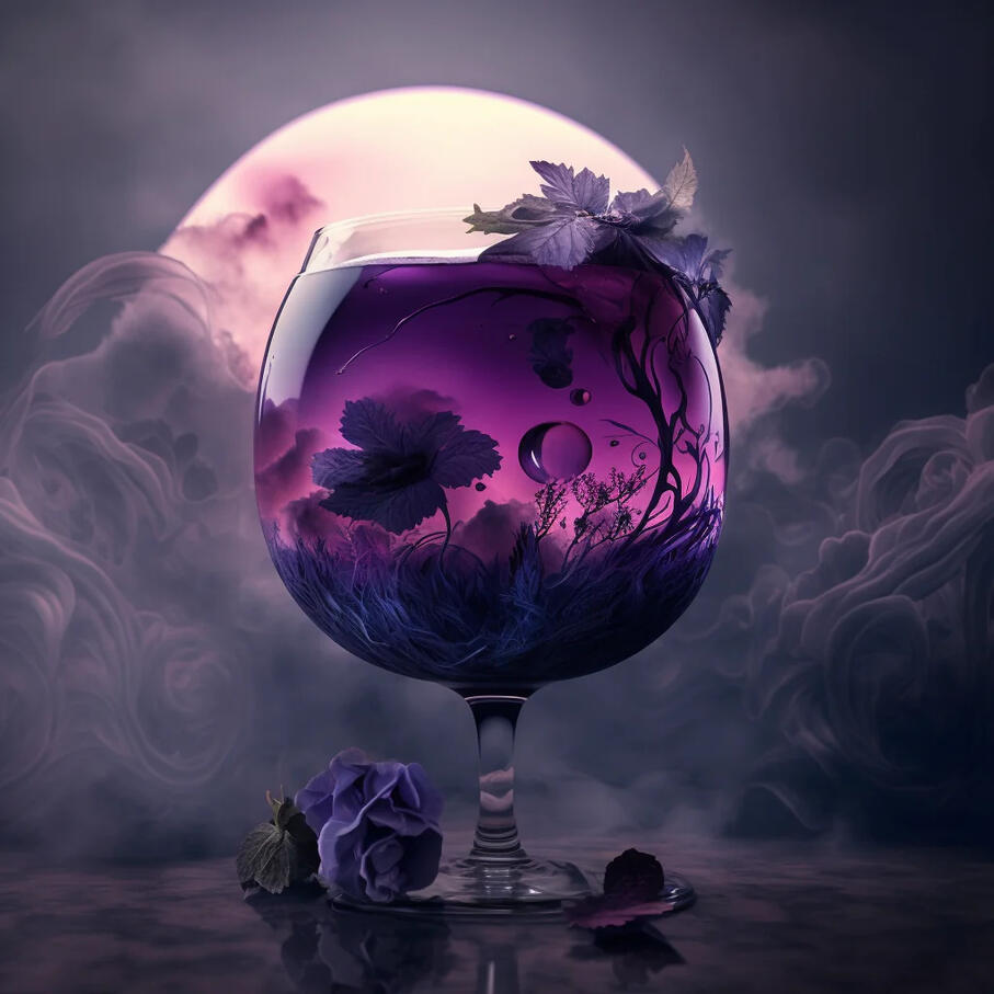 A sweet vodka martini made with blue curaçao liqueur, raspberry liqueur, and edible glitter